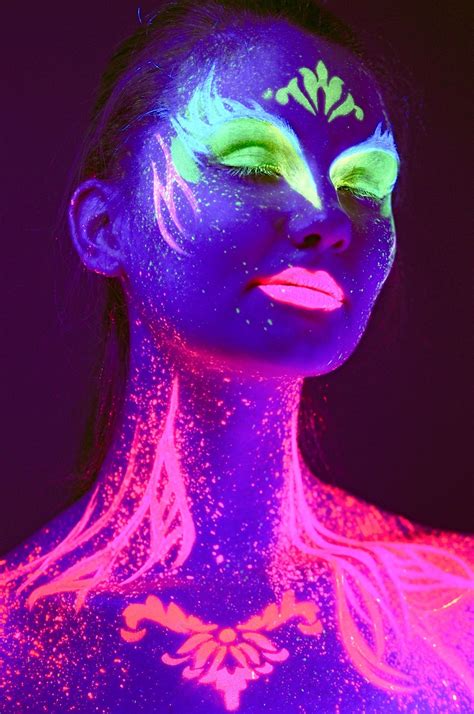 uv reactive makeup|uv black light neon makeup.